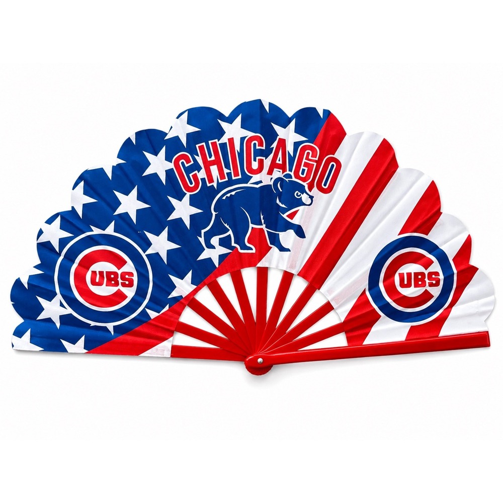 Chicago Cubs Clack Fan | MLB Baseball Folding Fan | Game Day Gift | Tailgate Fan
